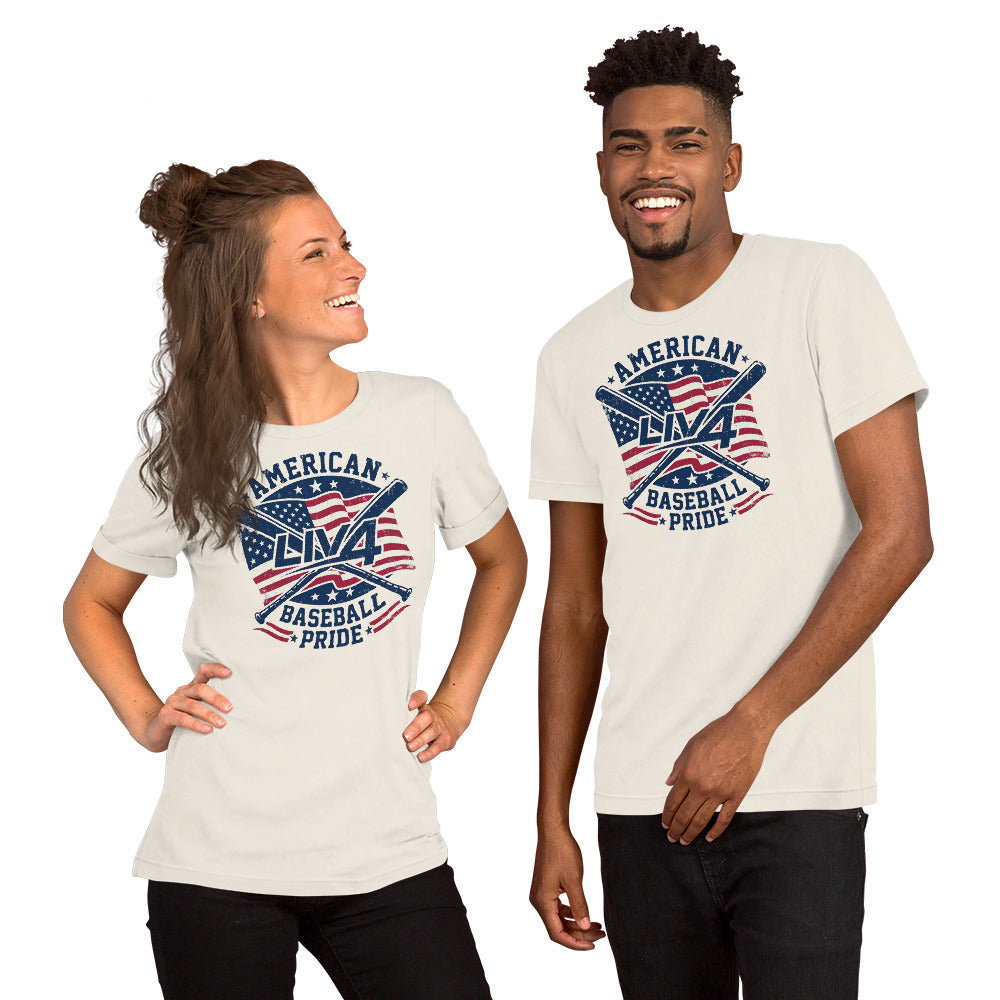 LIV 4 American Baseball Pride Unisex T-Shirt
