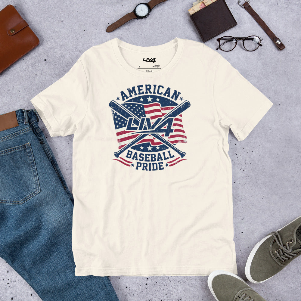 LIV 4 American Baseball Pride Unisex T-Shirt
