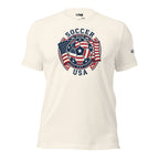 LIV 4 Soccer with USA Flag Unisex T-Shirt