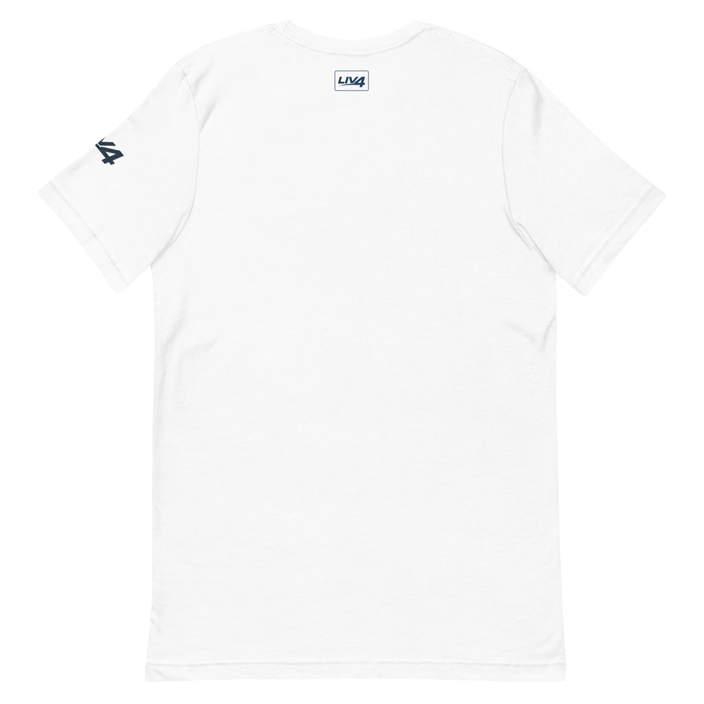 LIV 4 Soccer with USA Flag Unisex T-Shirt