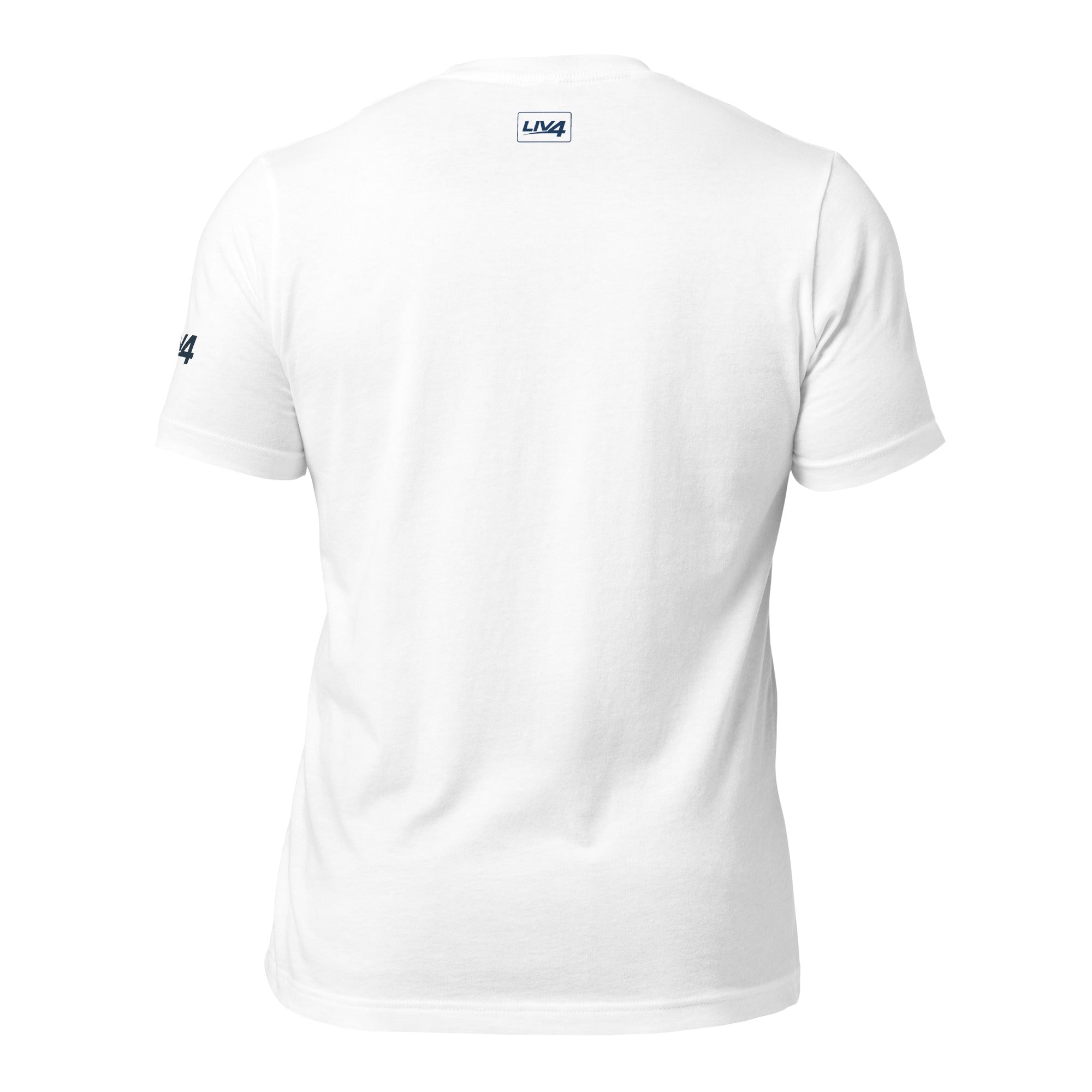 LIV 4 Soccer with USA Flag Unisex T-Shirt