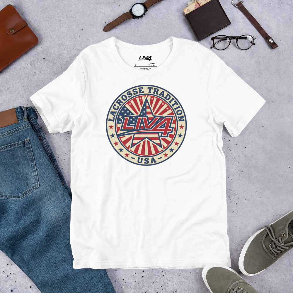 LIV 4 Lacrosse Tradition USA Unisex T-Shirt