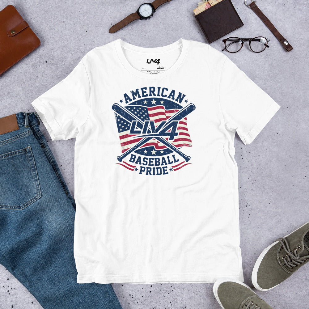 LIV 4 American Baseball Pride Unisex T-Shirt