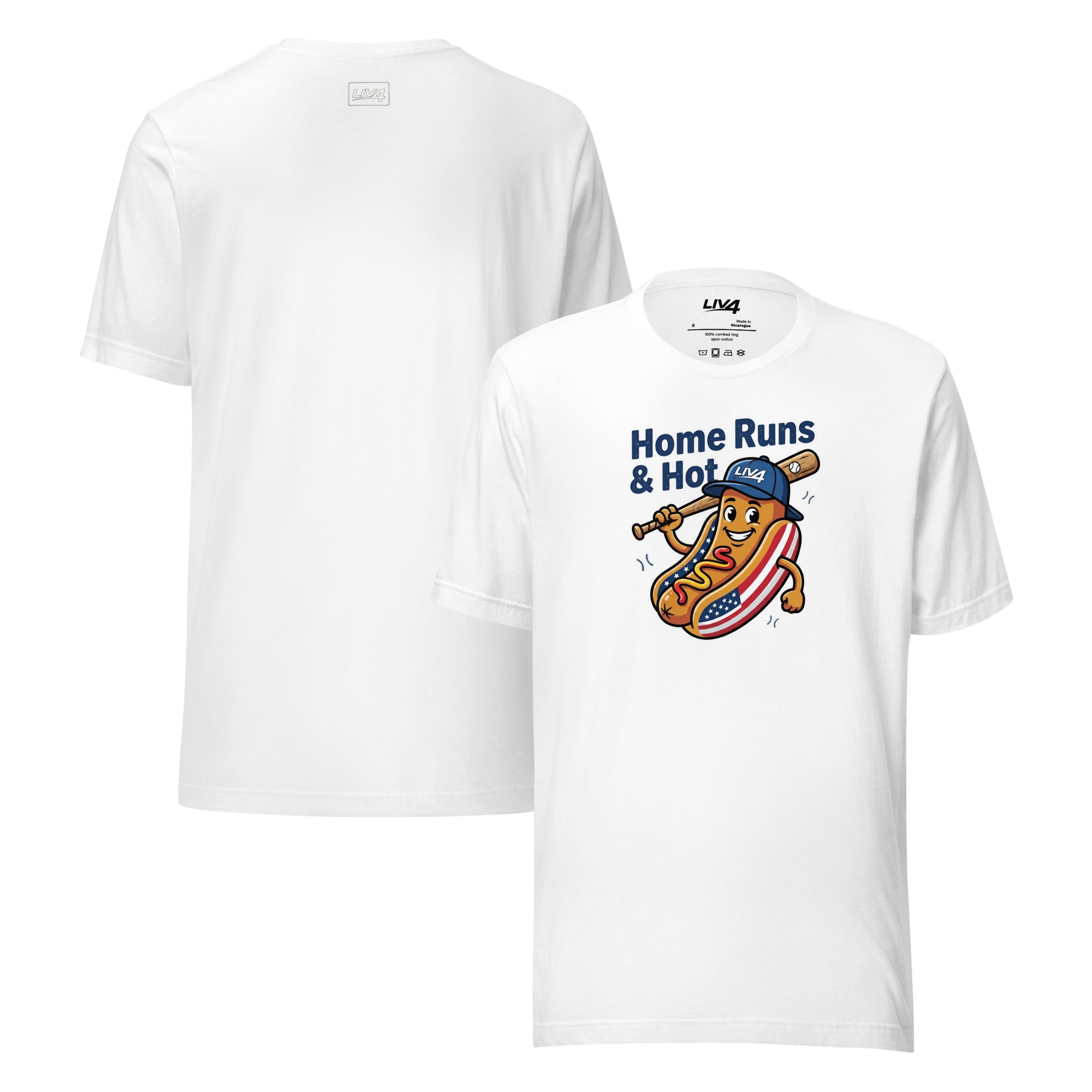 LIV 4 Home Runs & Hot Dogs Baseball Unisex T-Shirt