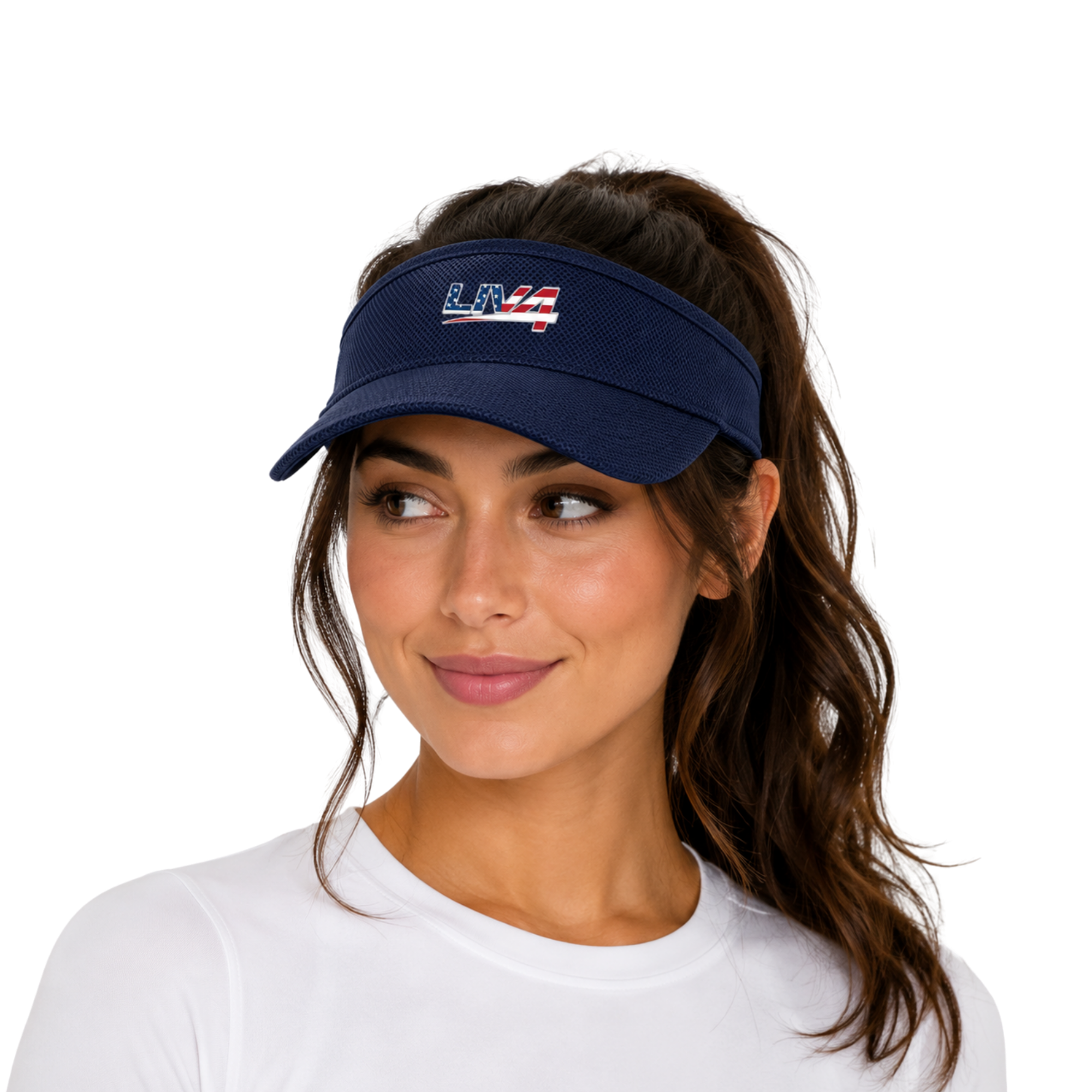 LIV 4 Patriotic Visor | Moisture Wicking and Velcro