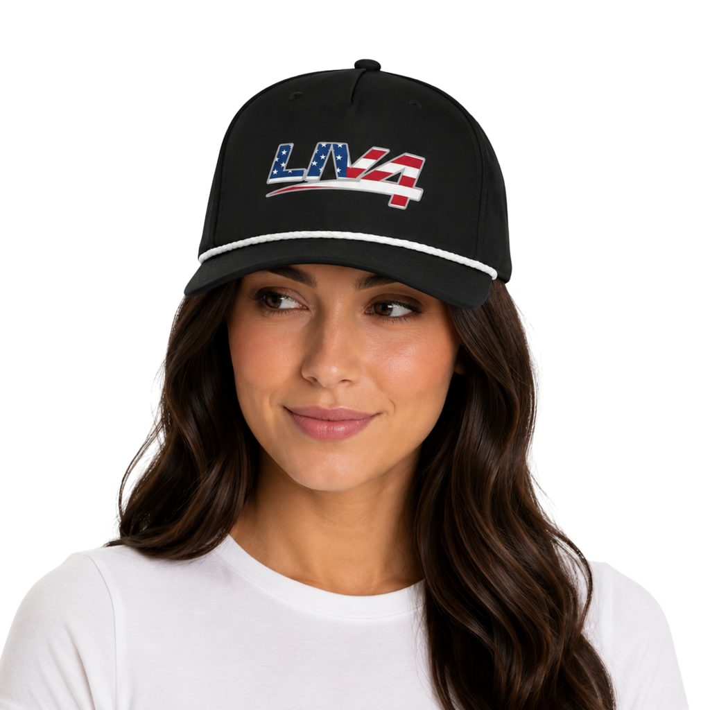 LIV 4 Patriotic Classic Rope Curved Bill Cap | Snapback and Adjustable