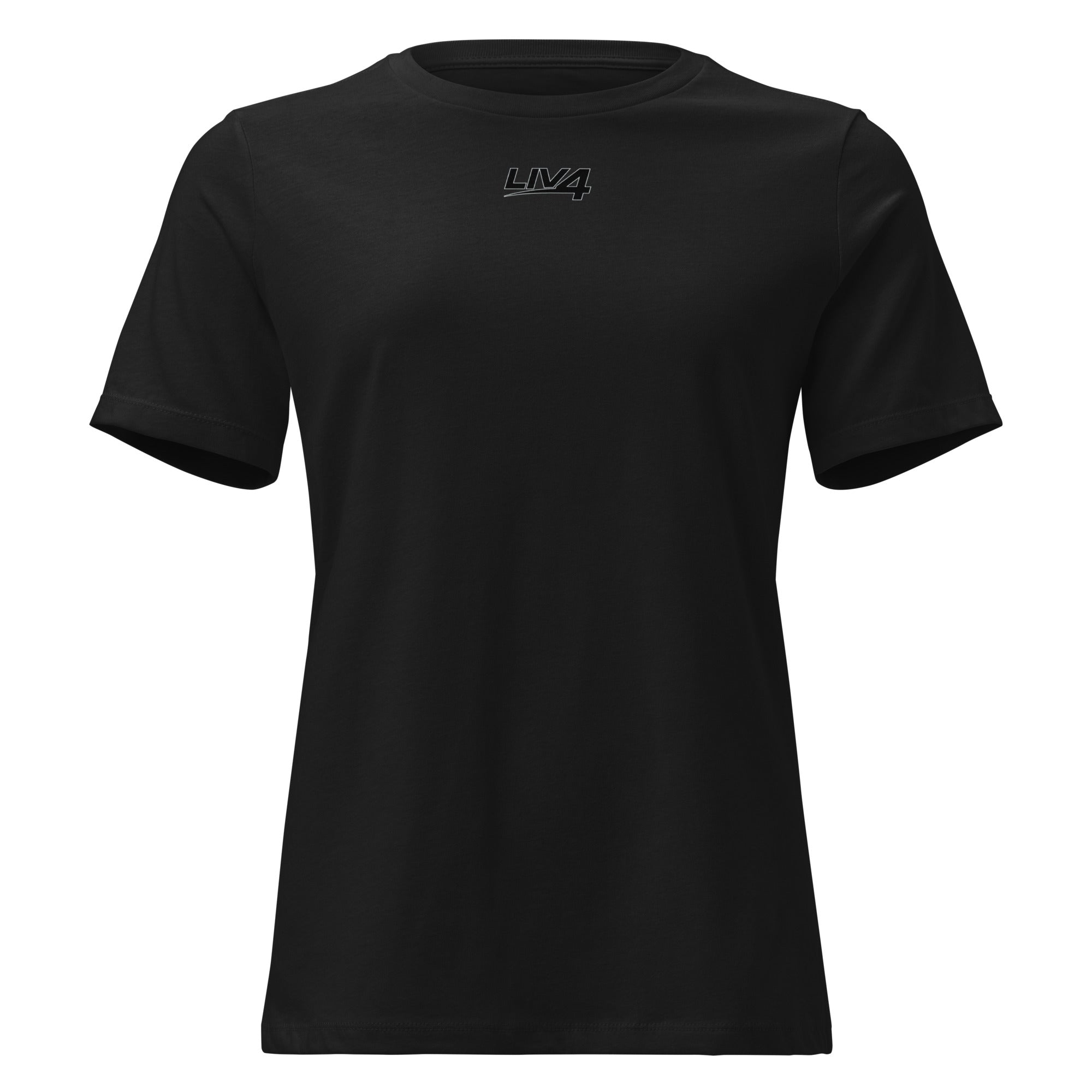 LIV 4 Women's Relaxed T-Shirt | Black Logo