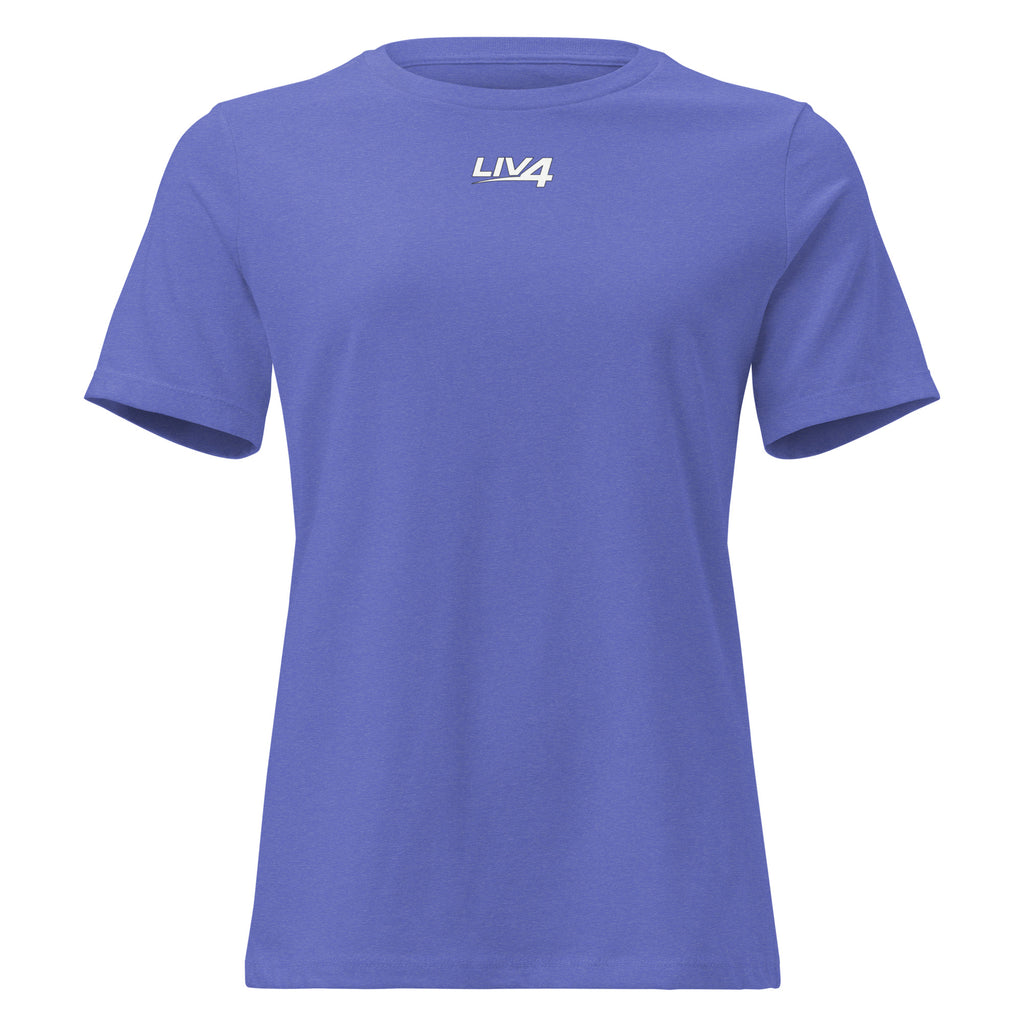 LIV 4 Women's Relaxed T-Shirt | White Logo