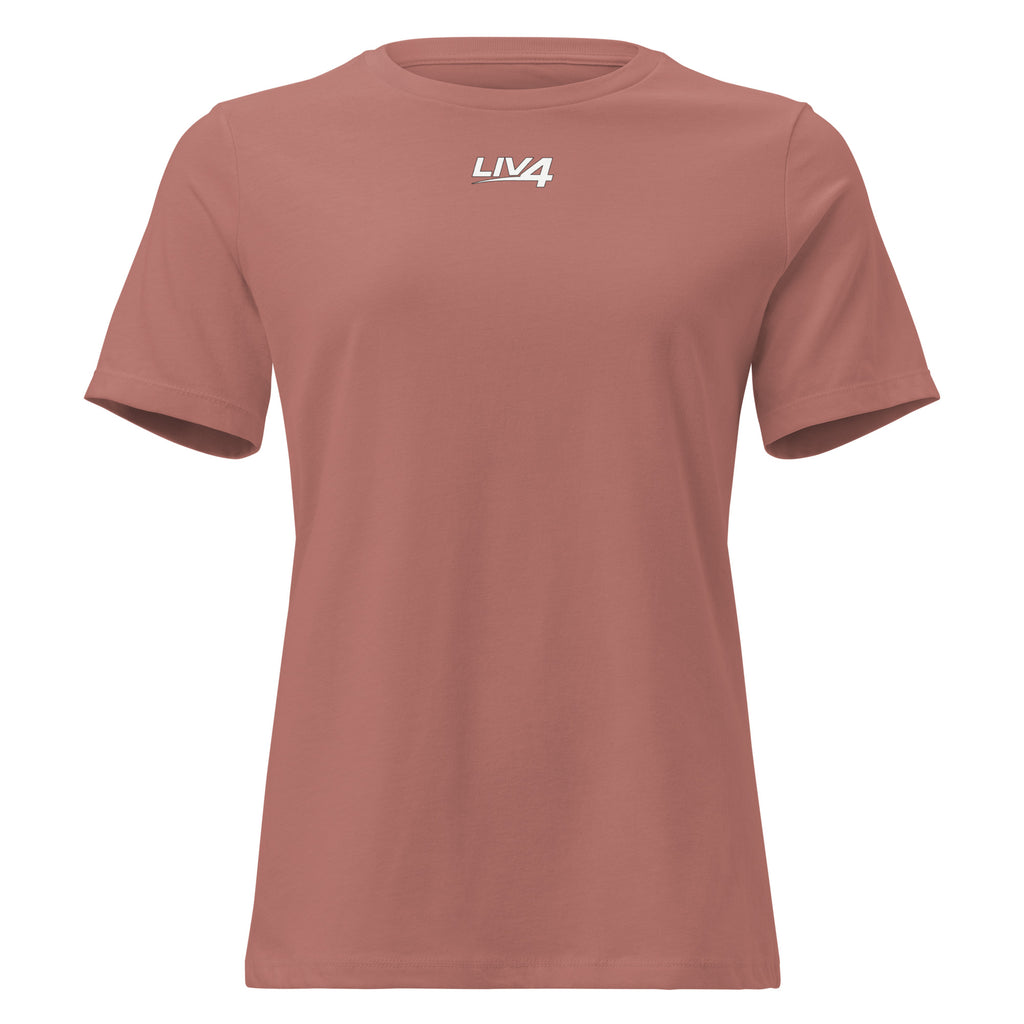 LIV 4 Women's Relaxed T-Shirt | White Logo