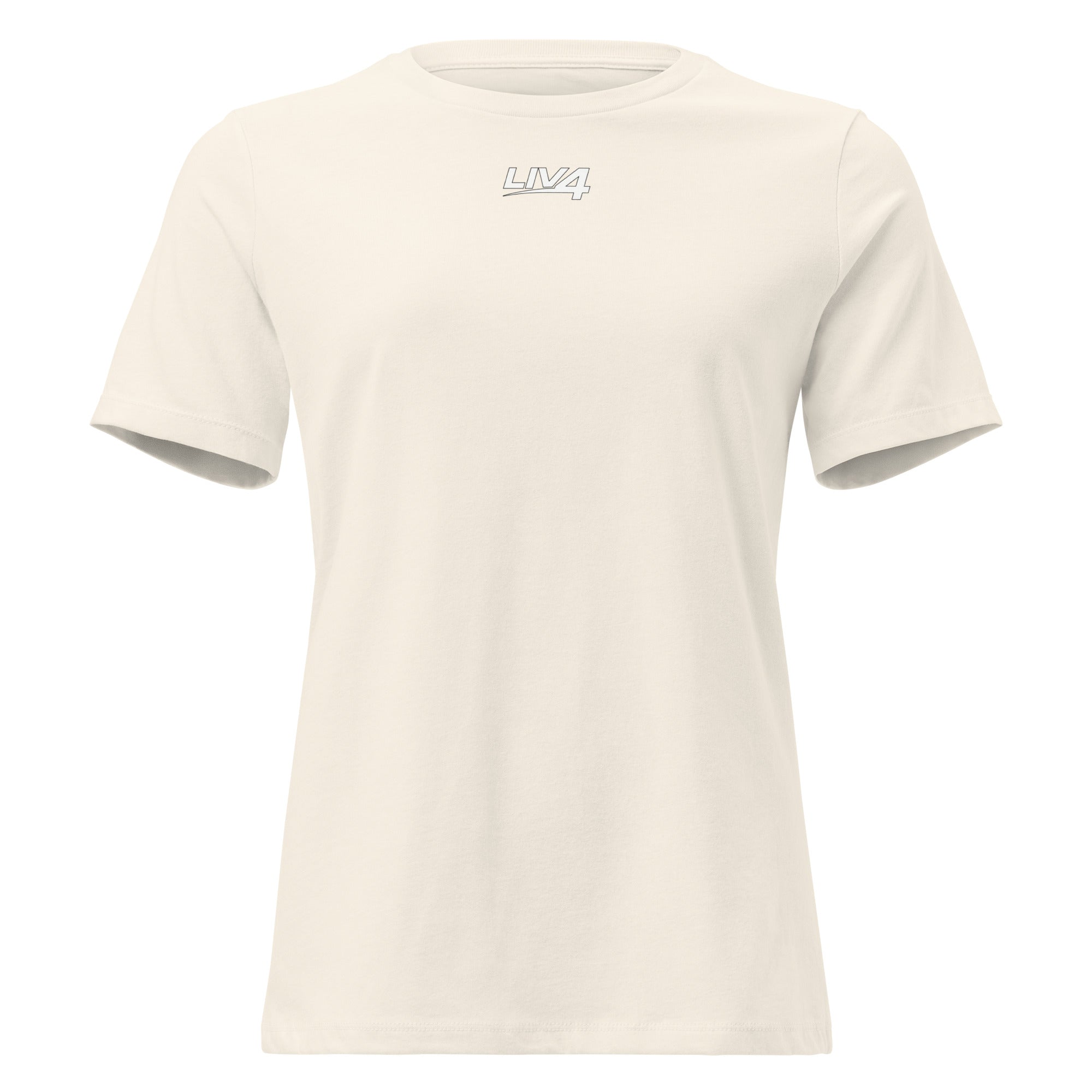 LIV 4 Women's Relaxed T-Shirt | White Logo