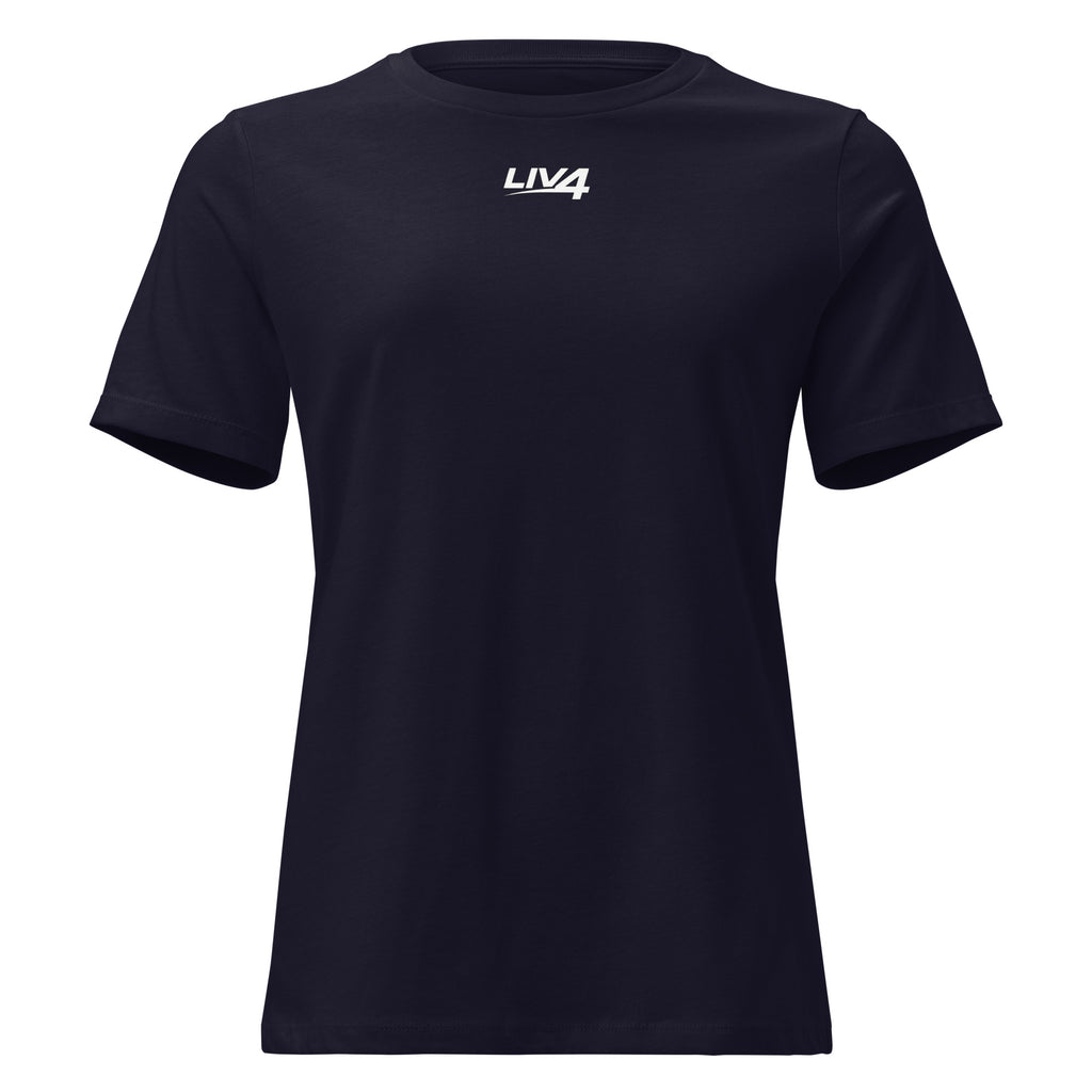 LIV 4 Women's Relaxed T-Shirt | White Logo