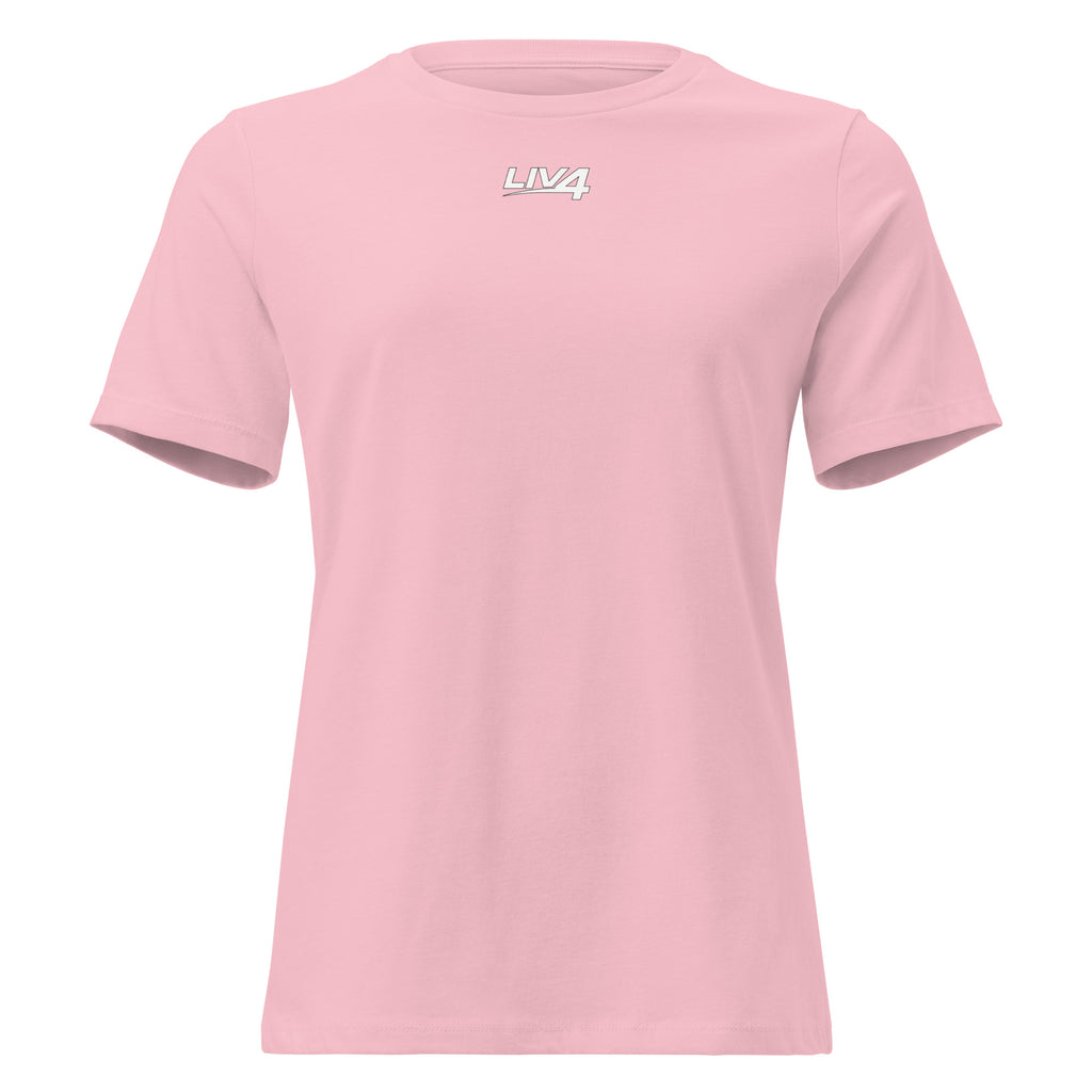 LIV 4 Women's Relaxed T-Shirt | White Logo