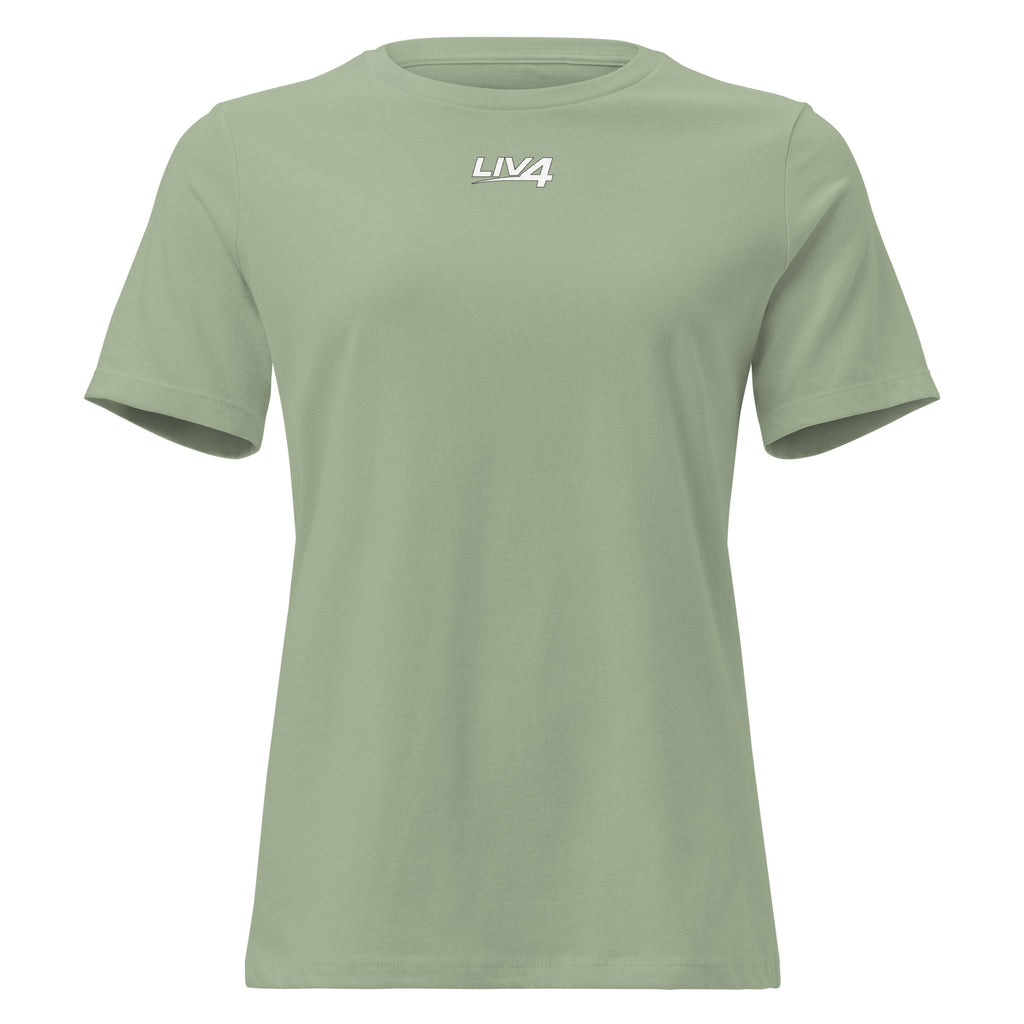 LIV 4 Women's Relaxed T-Shirt | White Logo