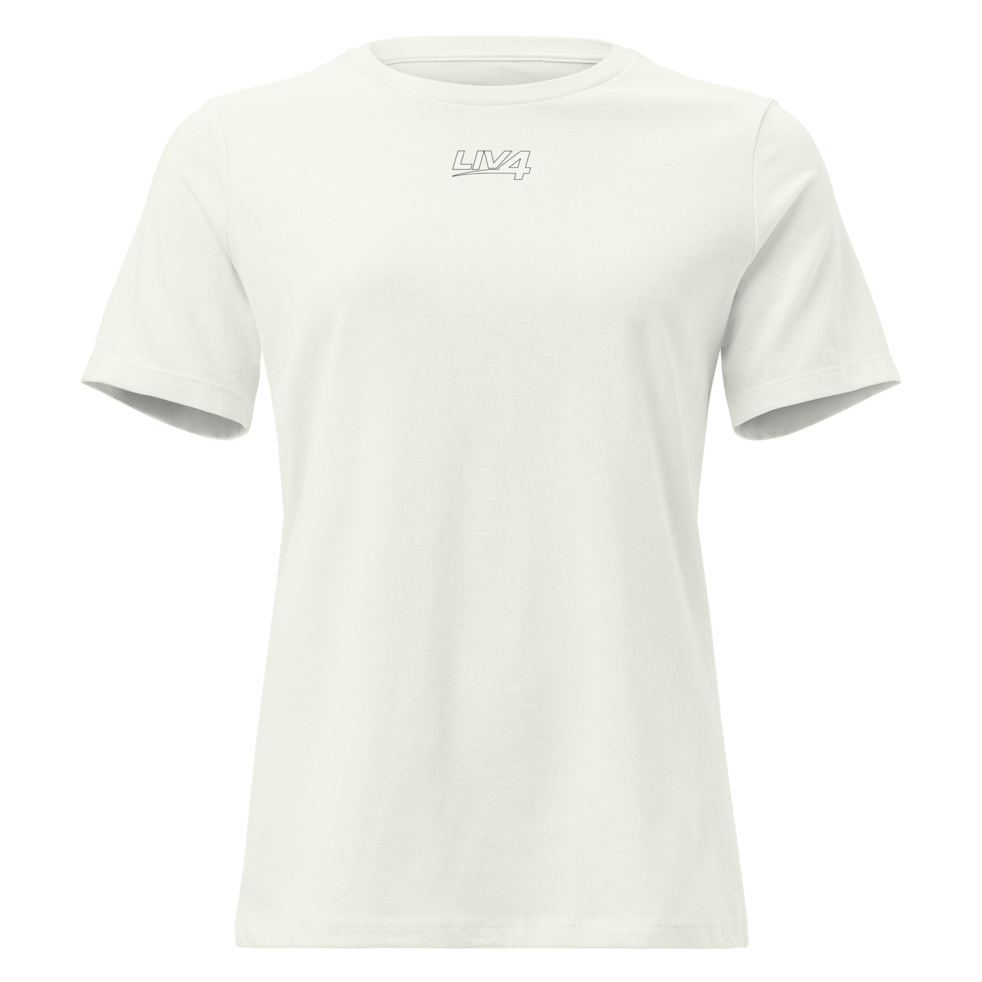 LIV 4 Women's Relaxed T-Shirt | White Logo